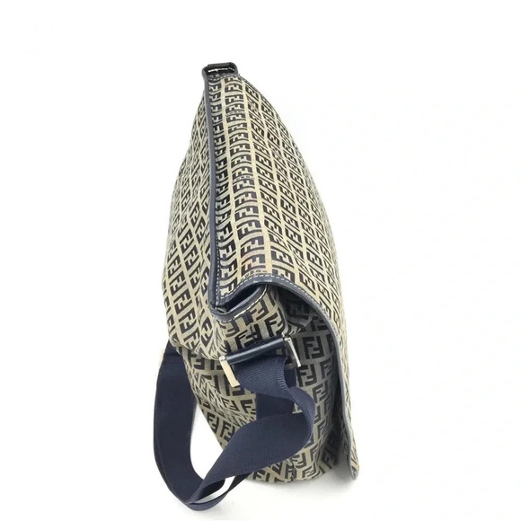Fendi Zucchino Canvas Messenger Bag Unisex - Picture 6 of 7